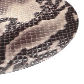 Schlangenleder: nahtlose braune Textur Schneidebrett (Ecke)