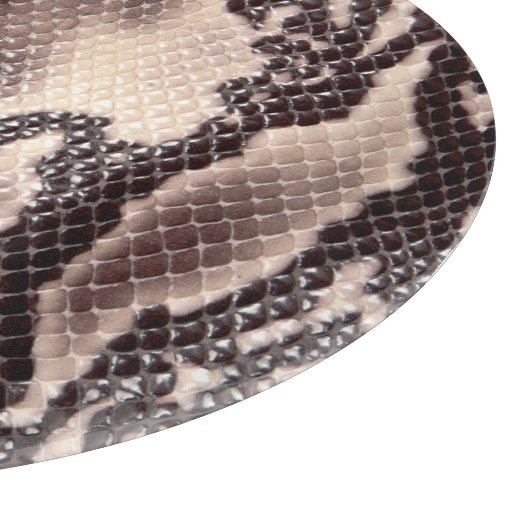 Schlangenleder: nahtlose braune Textur Schneidebrett (Ecke)