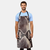 Schlangenleder: nahtlose braune Textur Schürze (Getragen)