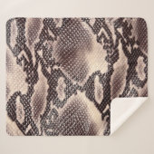 Schlangenleder: nahtlose braune Textur Sherpadecke (Vorderseite (Horizontal))