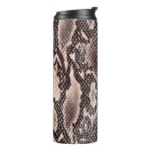 Schlangenleder: nahtlose braune Textur Thermosbecher (Nach links gedreht)