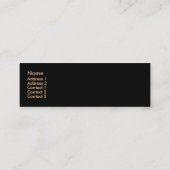 Schlangenleder-Visitenkarte Mini Visitenkarte (Rückseite)