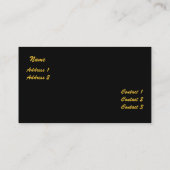 Schlangenleder-Visitenkarte Visitenkarte (Rückseite)