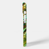 Schlangenlederdesign, grün und goldfarben Case-Mate iPhone hülle (Rückseite / Links)