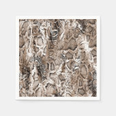 Schlangenledermuster serviette (Vorderseite)