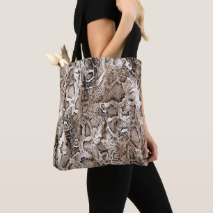 Schlangenledermuster tasche