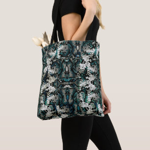 Schlangenledermuster tasche