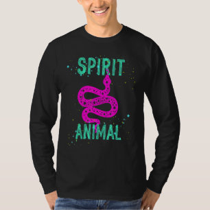 Schlangenliebhaber Spirit Animal Pink Tiere Bequem T-Shirt