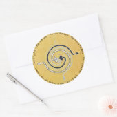 Schlangenmedizin 1 runder aufkleber (Umschlag)