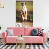 Schlangenmeerkat Leinwanddruck (Insitu (Wohnzimmer))