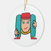 Schlangenmensch Keramik Ornament (Links)