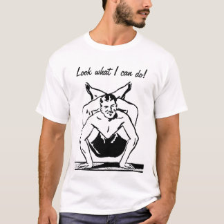 Schlangenmensch Mann Retro T-Shirt