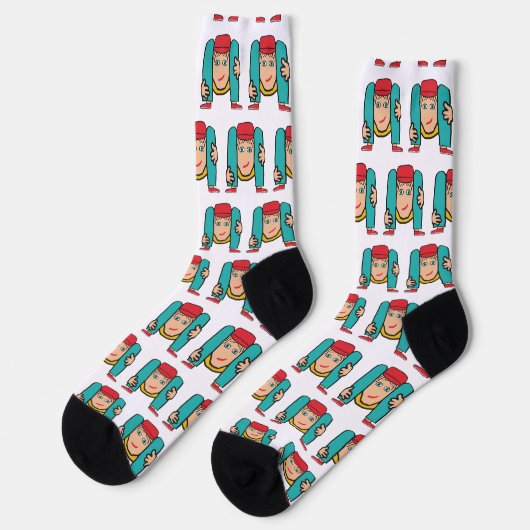 Schlangenmensch Socken (Linkes Detail)