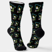Schlangenmensch-Strichmännchen Socken (Gewinkelt)
