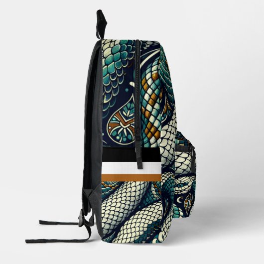 Schlangenmuster BackPack-Design Bedruckter Rucksack (Links)