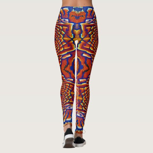 Schlangenmuster Klapperschlange Leggings (Rückseite)