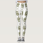 Schlangenmuster Leggings (Vorderseite)