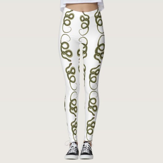 Schlangenmuster Leggings (Vorderseite)