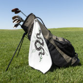 Schlangenoase Golfhandtuch (Gras)