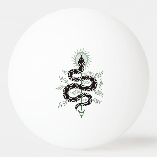 Schlangenoase Tischtennisball (Vorderseite)