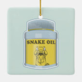 Schlangenöl-Alternativmedizin Keramikornament (Rückseite)