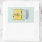 Schlangenöl-Alternativmedizin Rechteckiger Aufkleber (Tasche)