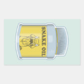 Schlangenöl-Alternativmedizin Rechteckiger Aufkleber (Vorderseite)