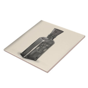 Schlangenöl "Cure All Ailes" Flasche lustiges Plak Fliese