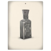 Schlangenöl "Cure All Ailes" Flasche lustiges Plak Klemmbrett (Rückseite)