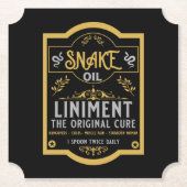 Schlangenöl Hangover Cure Untersetzer (Vorderseite)