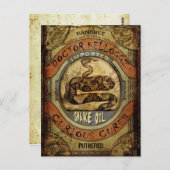 Schlangenöl Postkarte (Vorne/Hinten)