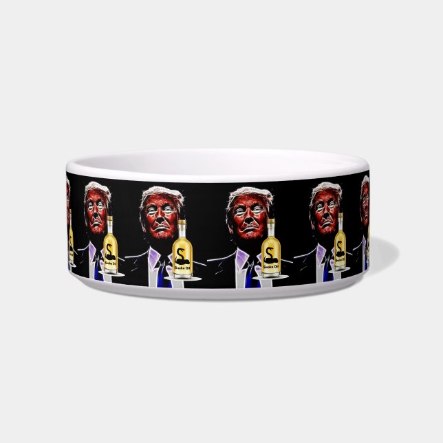 Schlangenöl Salesman Pet Bowl Napf (Vorderseite)