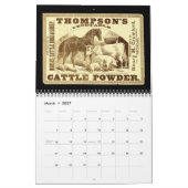 Schlangenöl und Vintage Ads Kalender (Mär 2027)