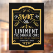 Schlangenöl Verkäufer lustige Geschenke für Verkäu Fensteraufkleber (Blatt 2)