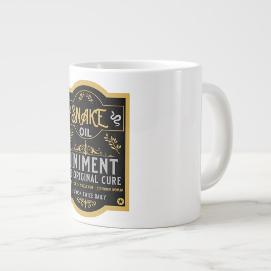 Schlangenöl Verkäufer lustige Geschenke für Verkäu Jumbo-Tasse (Vorderseite Rechts)