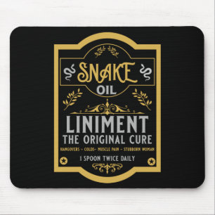 Schlangenöl Verkäufer lustige Geschenke für Verkäu Mousepad