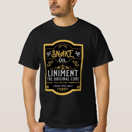 Schlangenöl Verkäufer lustige Geschenke für Verkäu T-Shirt (Vorderseite)
