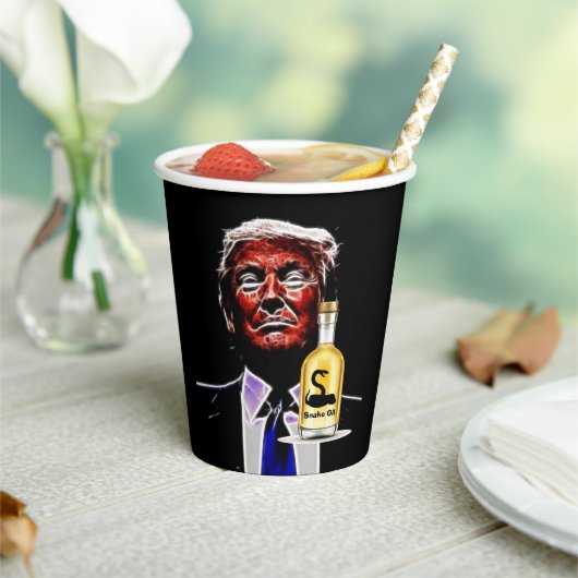 Schlangenöl Verkäufer Papier Cup Pappbecher (In Situ)