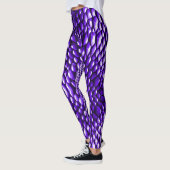 Schlangenoptik Schlangenhaut Violett Leggings (Links)