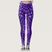 Schlangenoptik Schlangenhaut Violett Leggings (Vorderseite)