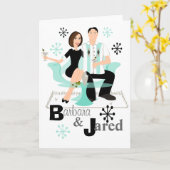 Schlangenpaar Karte (Gelbe Blume)