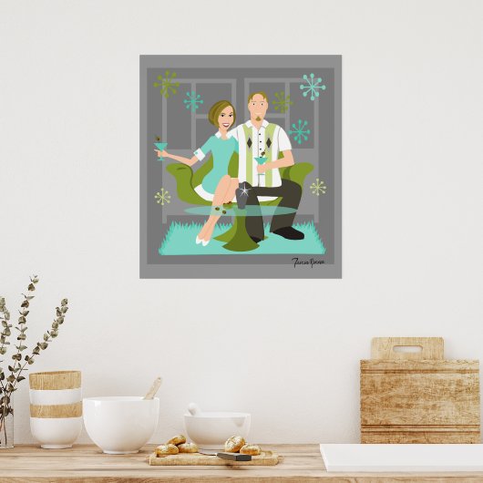 Schlangenpaar Poster (Küche)