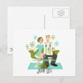 Schlangenpaar Postkarte (Vorne/Hinten)