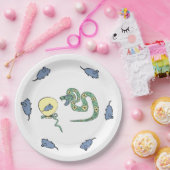 Schlangenpapierplatte Neujahr Urlaub Pappteller (Party)