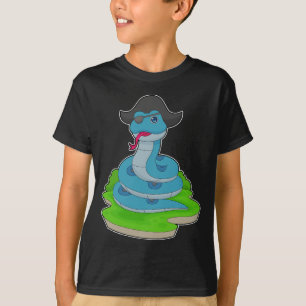 Schlangenpiraten-Piratenhut T-Shirt