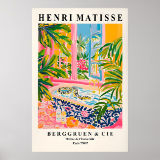 Schlangenposter im Badezimmer, Matisse-Druck, Dopa Poster