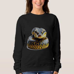 Schlangenpython Reptil starke hypnotische dominant Sweatshirt