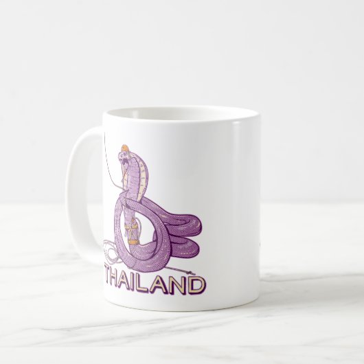 Schlangenrock in Thailand Kaffeetasse (Vorderseite Links)