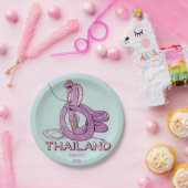 Schlangenrock in Thailand Pappteller (Party)