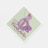 Schlangenrock in Thailand Serviette (Ecke)